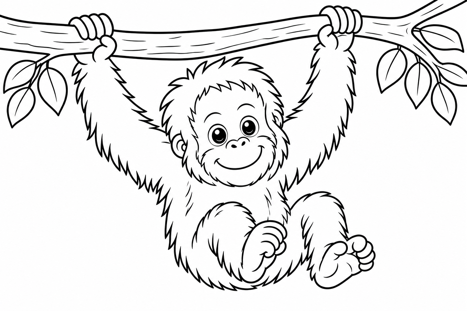 きのうえのオランウータン