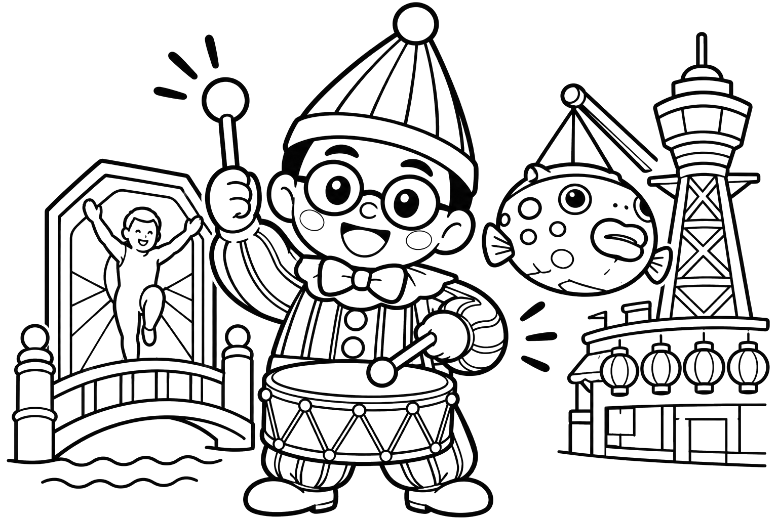 くいだおれ太郎（大阪・道頓堀）