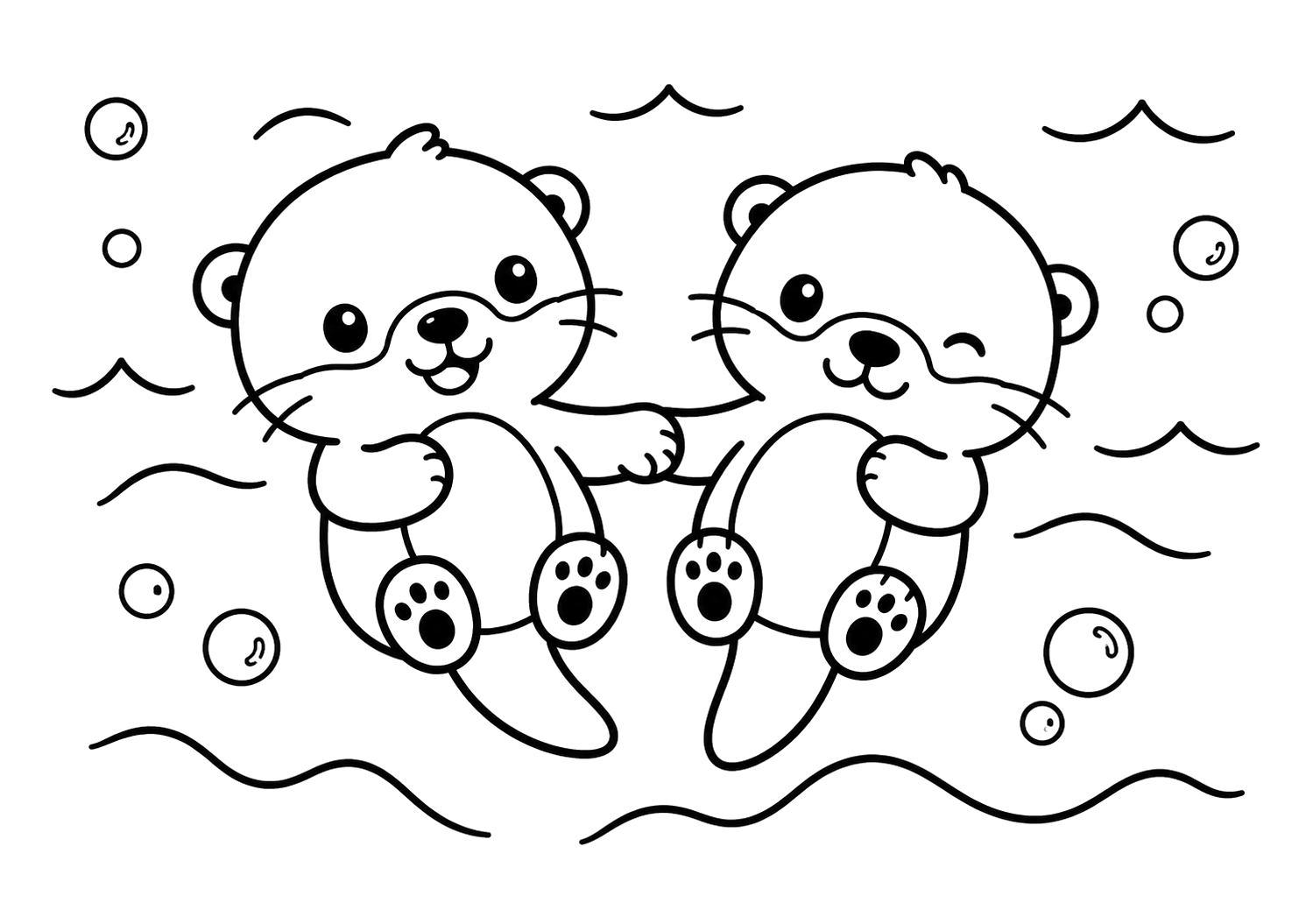 ラッコのてつなぎ