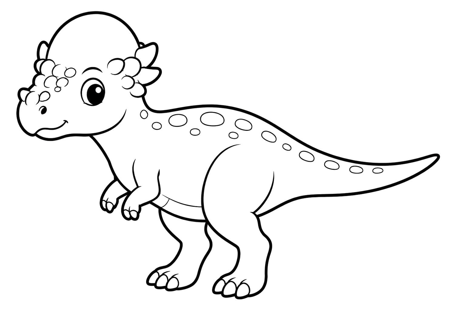 かわいいパキケファロサウルス