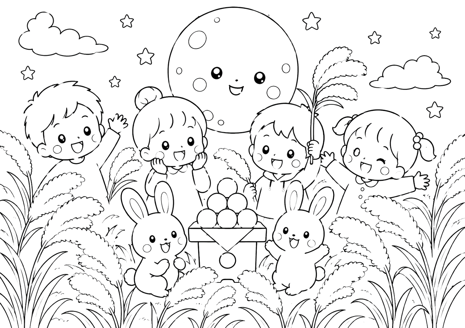 すすきとおつきみ