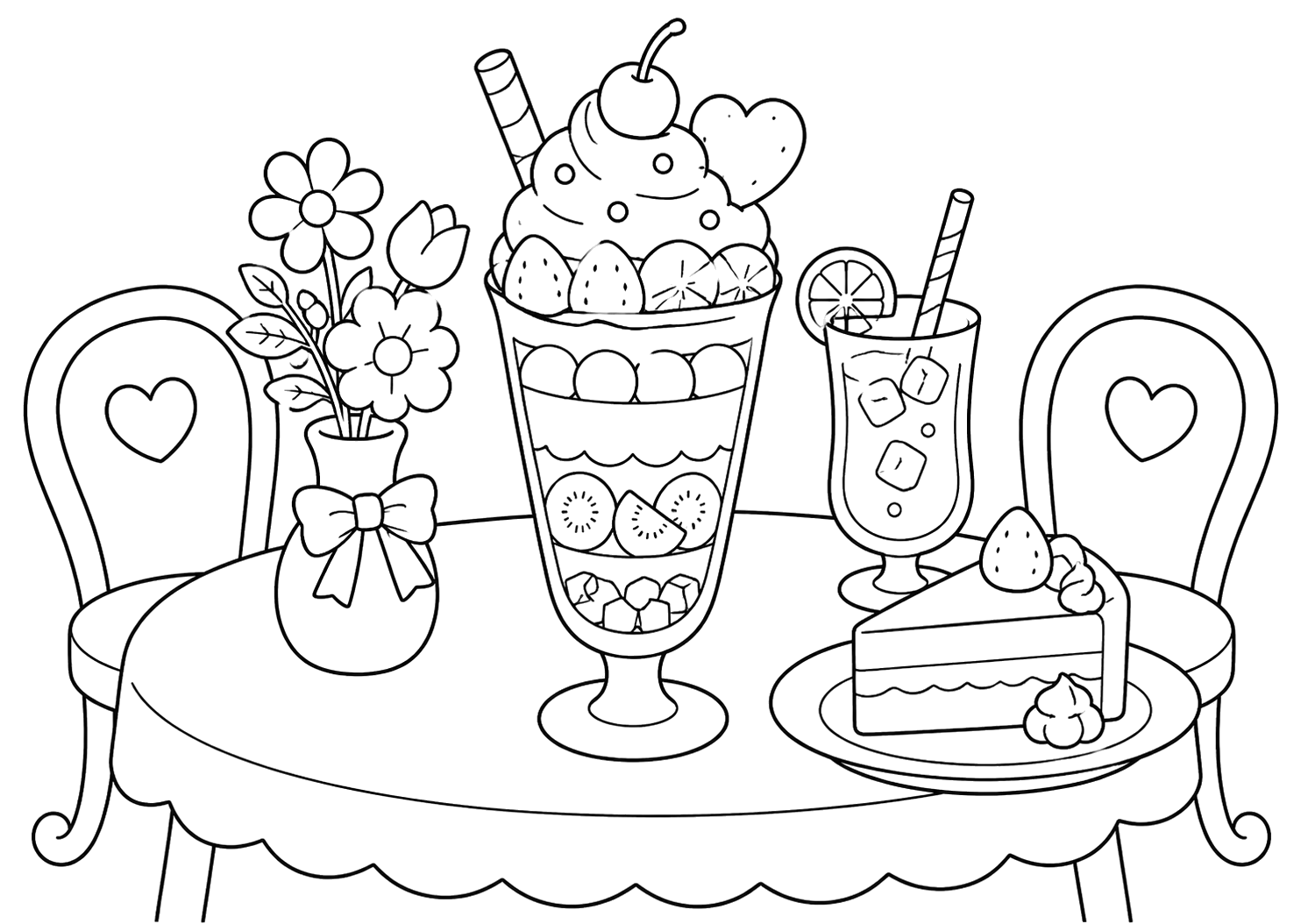 カフェのデザート