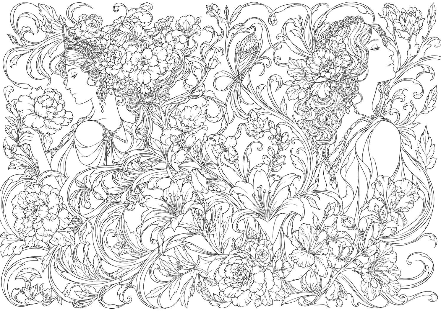 アール・ヌーヴォー模様