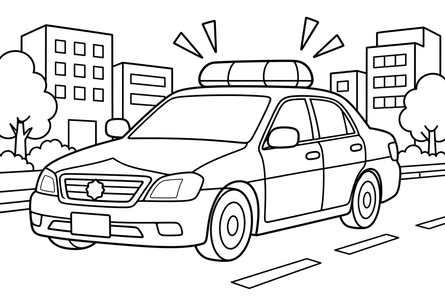 はしるパトカー