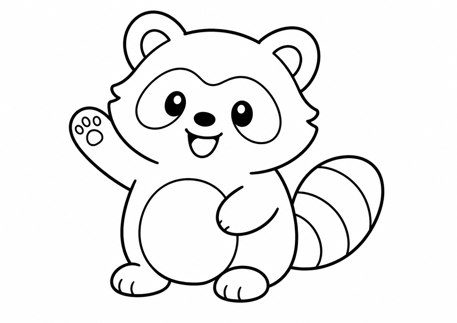 てをふるたぬき