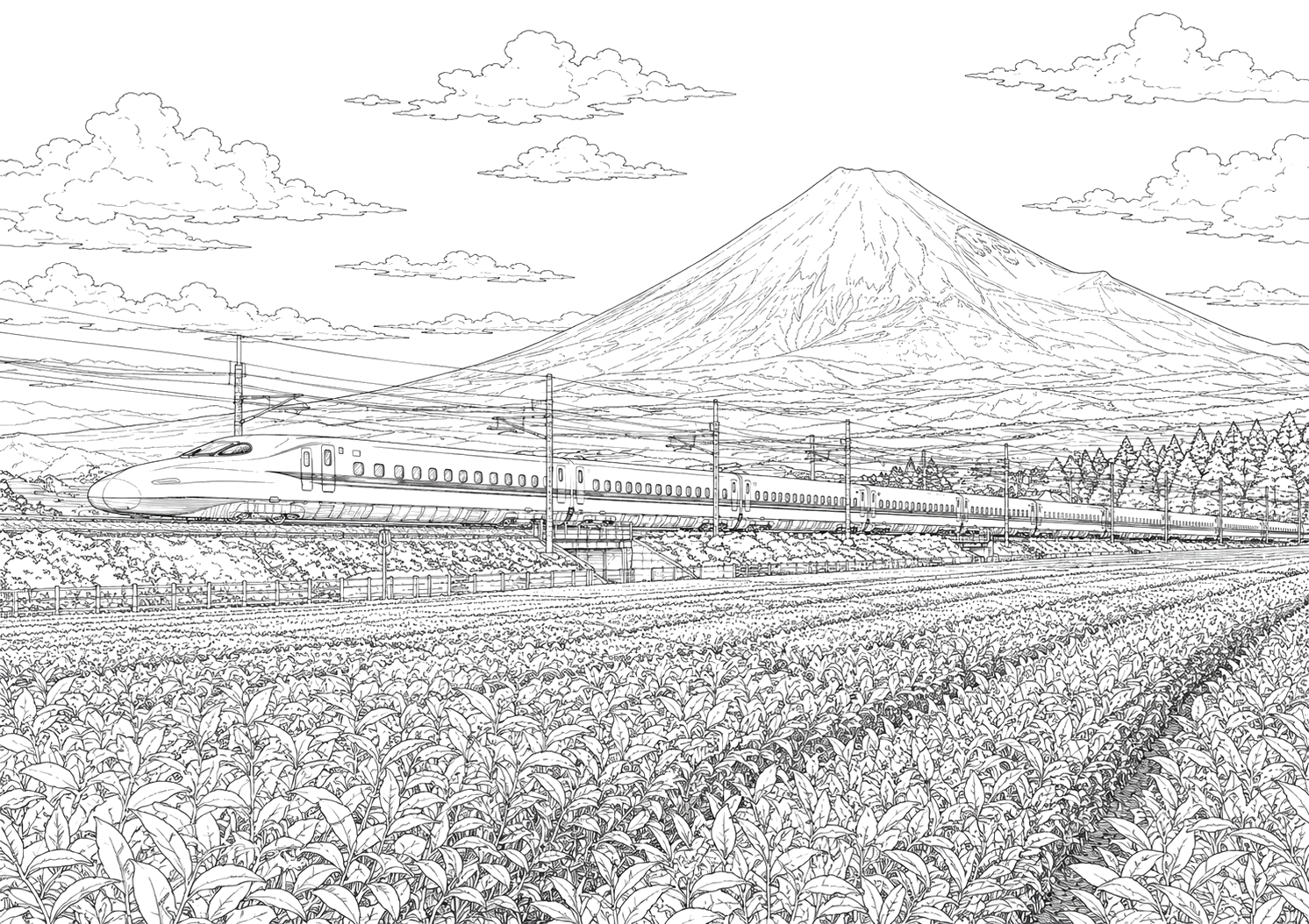 新幹線と富士山(ふつう)