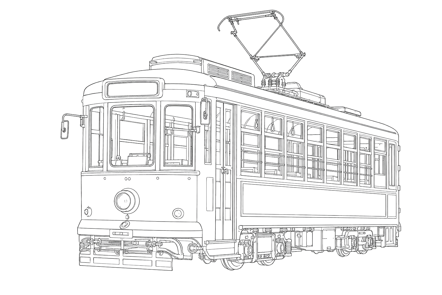 長崎の路面電車(やさしい)