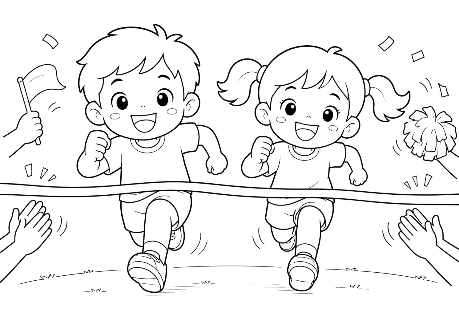 うんどうかいのかけっこ