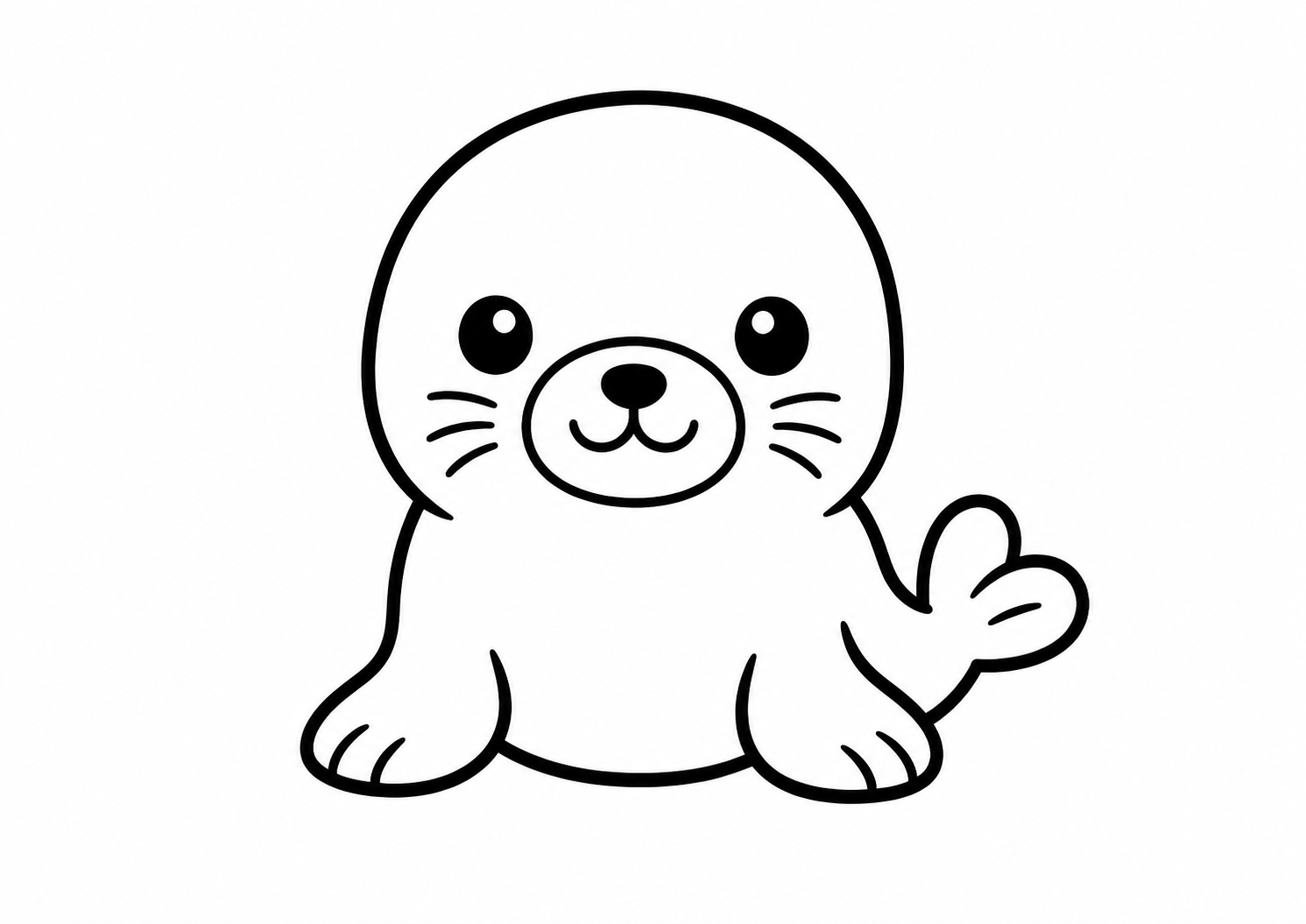 かわいいアザラシ