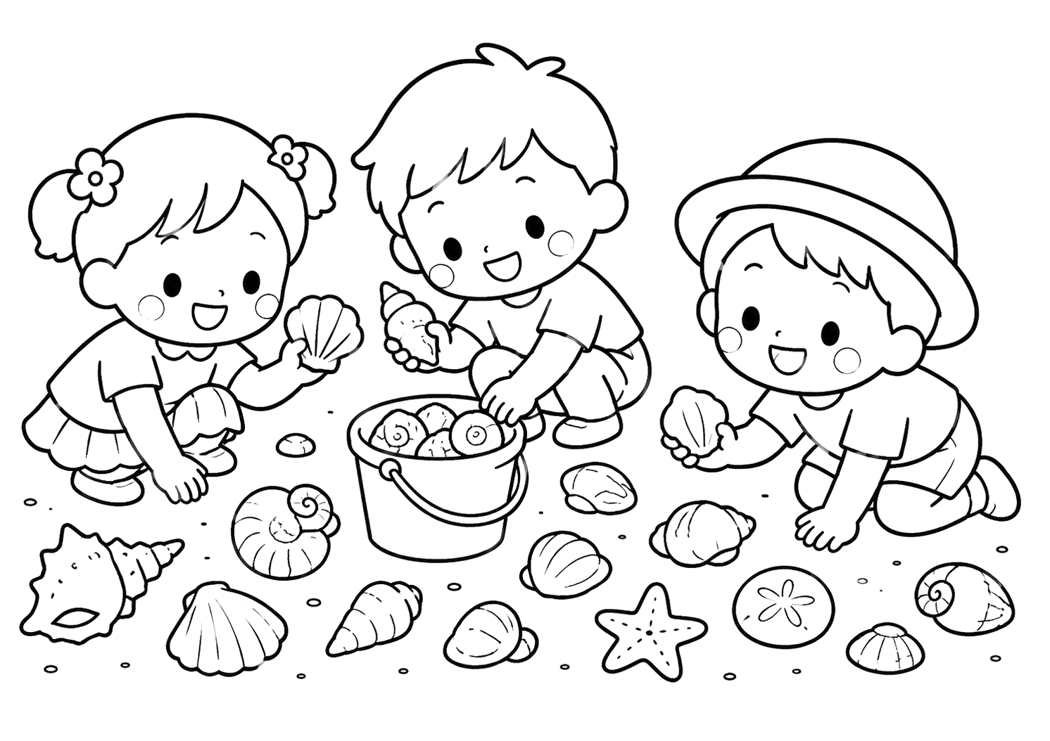 かいがらをあつめよう