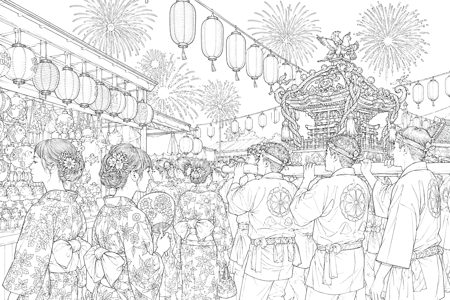 夏祭り(細密)