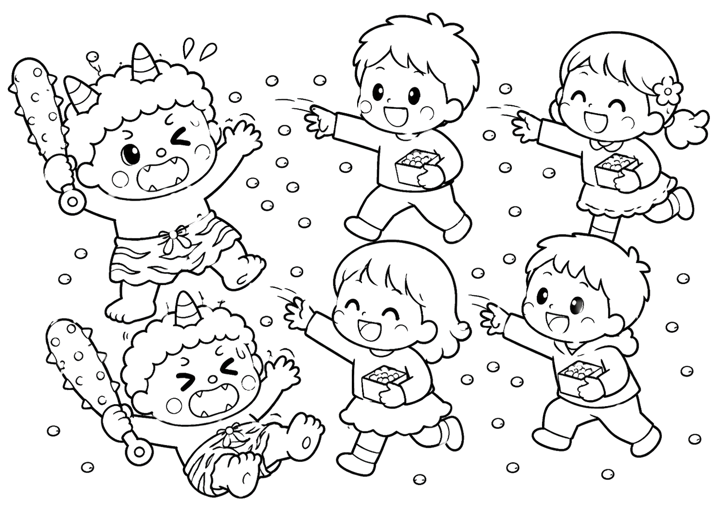 みんなでまめまき