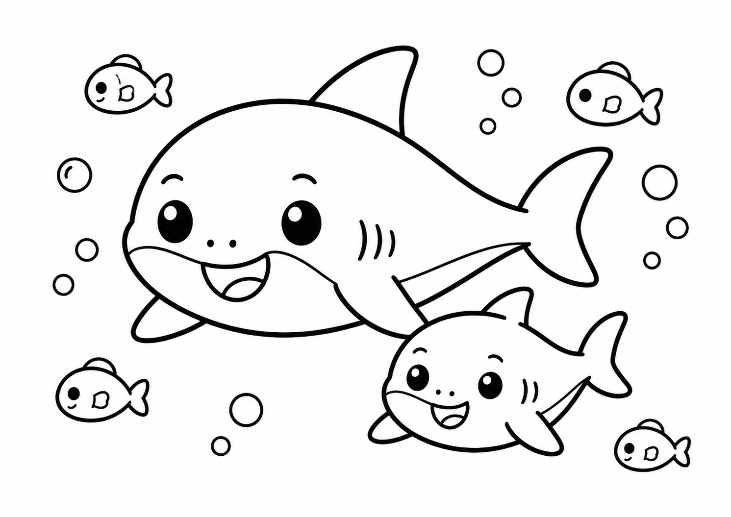 サメの親子