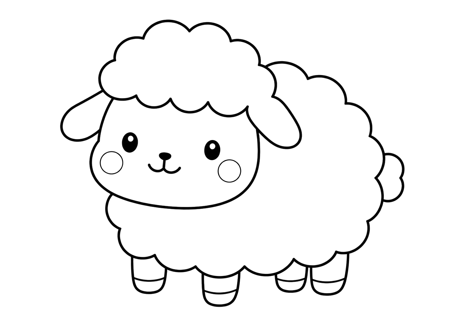かわいいひつじ