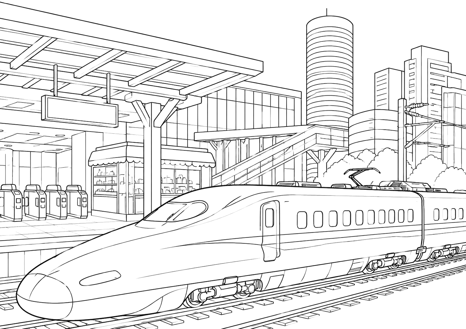 にぎやかな新横浜駅