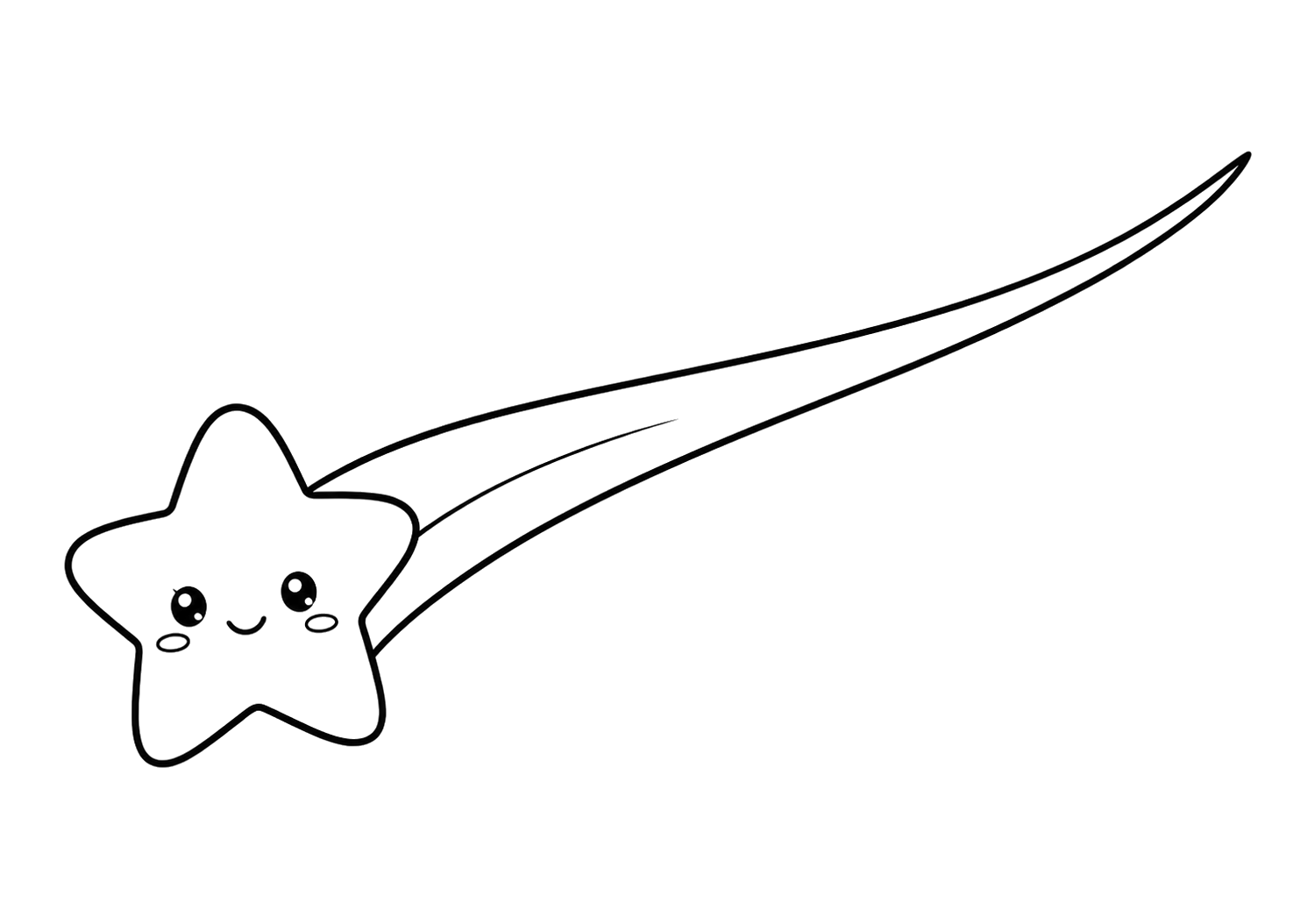 かわいいながれぼし