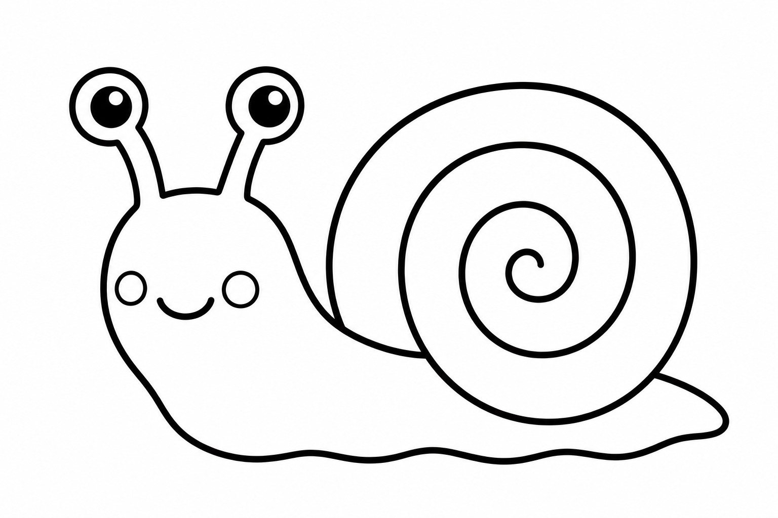 かわいいカタツムリ
