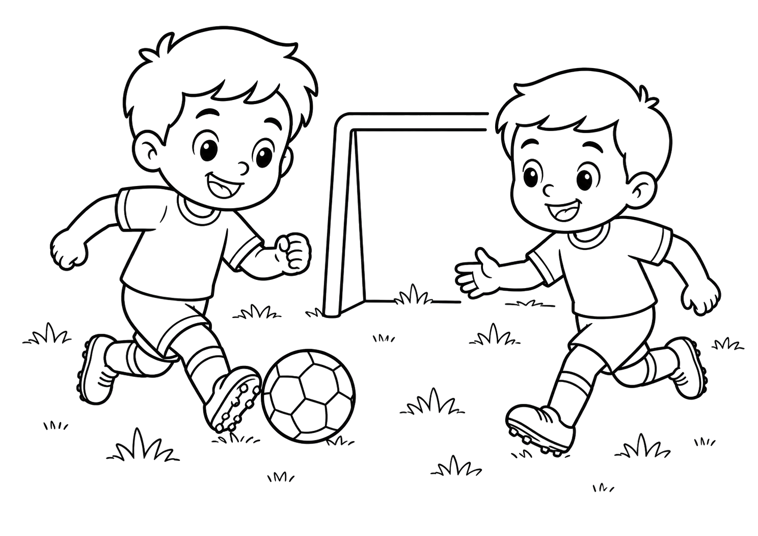 みんなでサッカー
