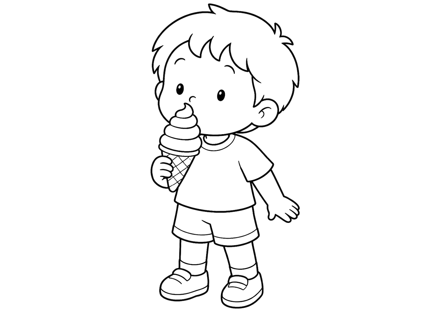 ソフトクリームをたべよう