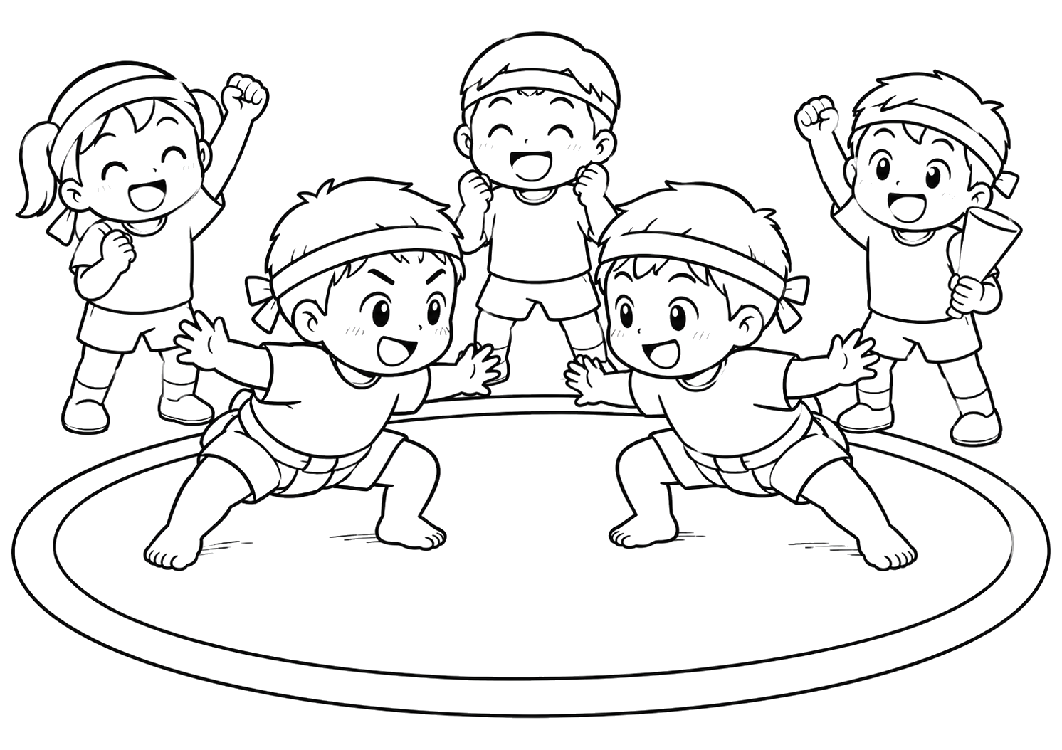 うんどうかいのすもう
