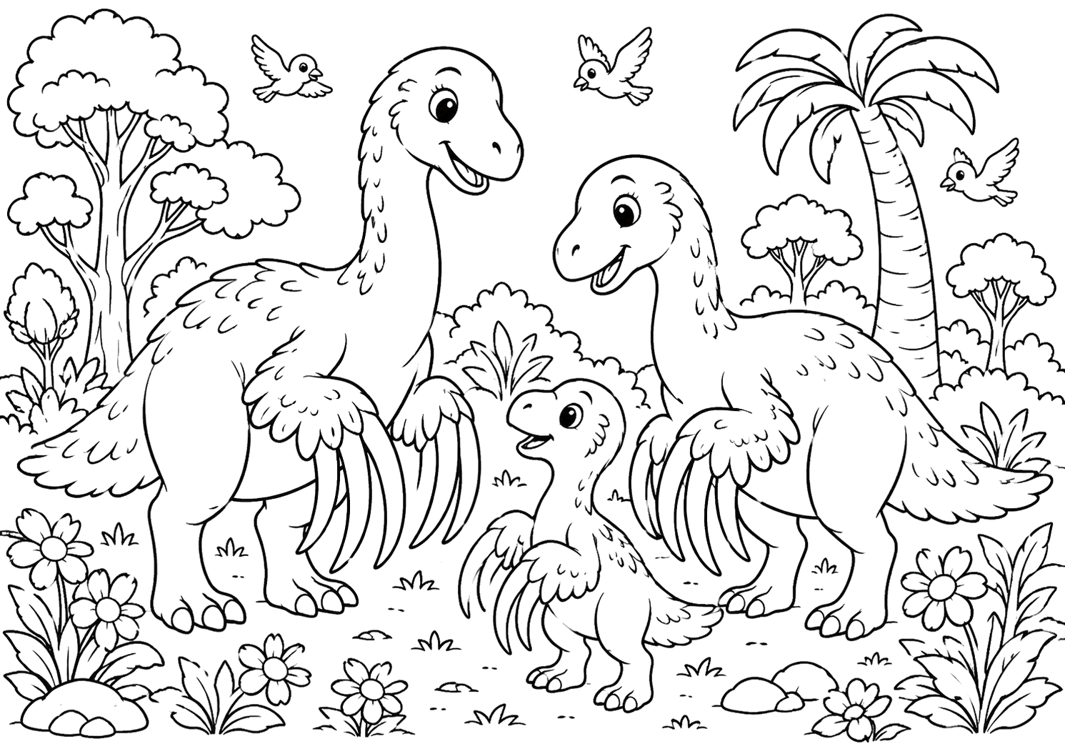 テリジノサウルスのかぞく