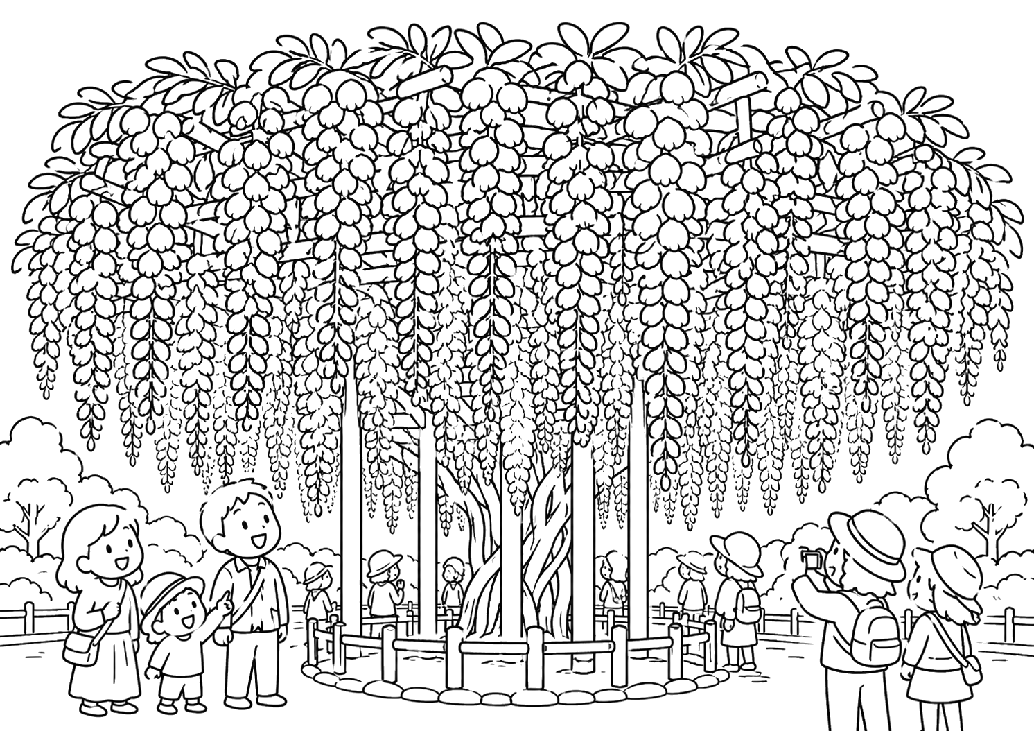 藤の花（栃木・あしかがフラワーパーク）
