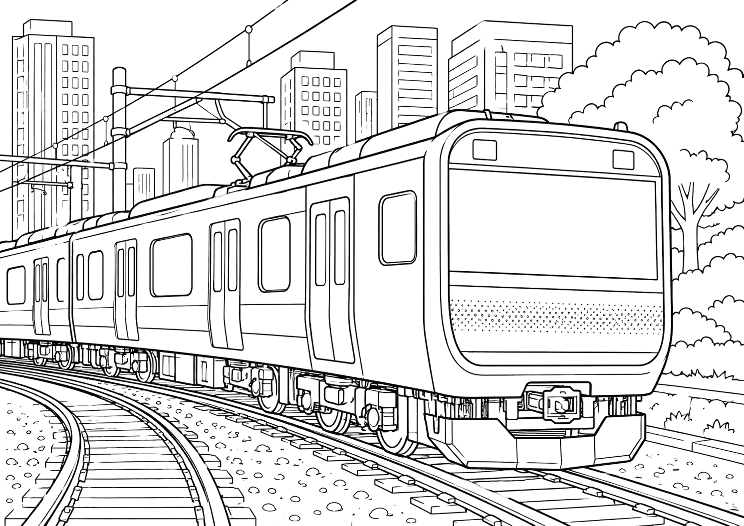 山手線E235系がはしる