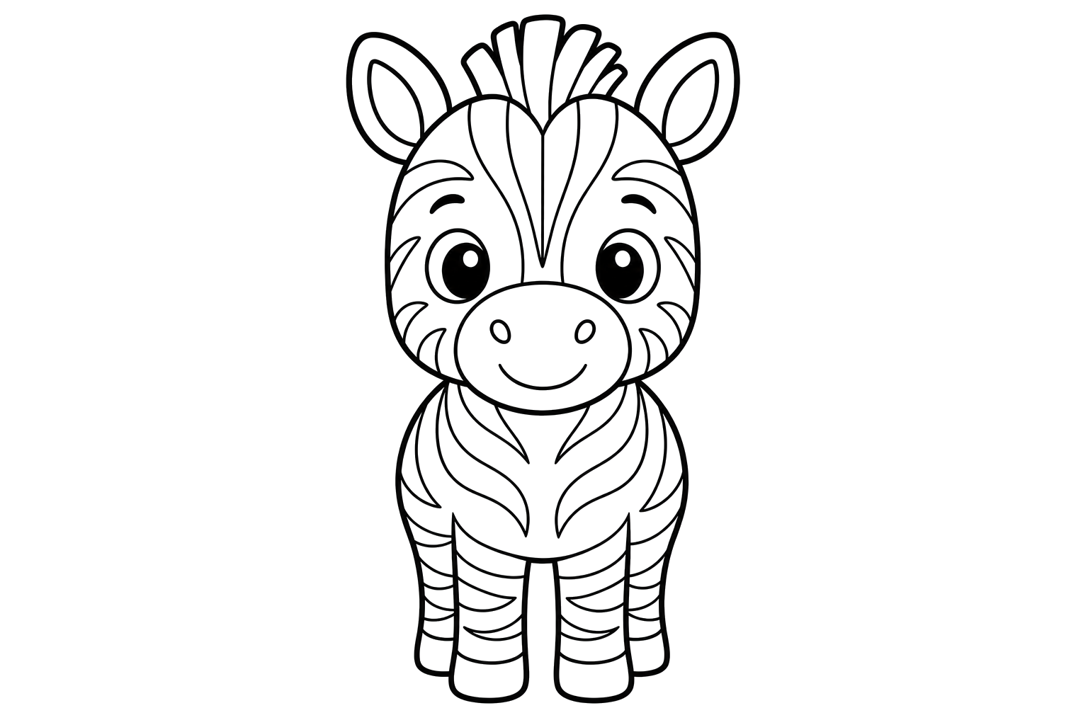 かわいいシマウマ