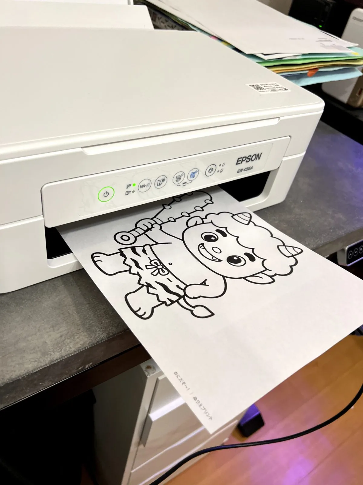 怖いおにも、塗り絵ならへっちゃら！（4枚目）